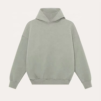 Ensemble Homme Sweat à Capuche Court et Pantalon de Jogging, Pull Épais Coupe Ample Oversize Sans Poche