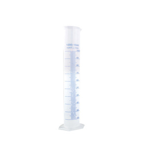 Cilindro Graduado de Plástico O'Kayme de 10 ml, 25 ml, 50 ml, 100 ml, 250 ml, 500 ml, 1000 ml, PP, Resistente a Ácidos y Álcalis, Línea Azul, para Uso en Laboratorio - Product Image 4