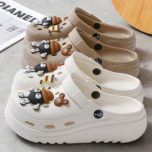 Chaussons à semelle épaisse antidérapante de haute qualité, à double usage, nouvelle tendance, avec boucle mignonne, confortables, décontractés, en EVA, <span class=keywords><strong>pour</strong></span> femmes - Product Image 1