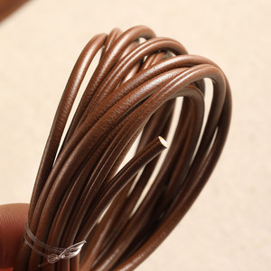 3mm versatile pu leather cord premium wax thread bag charm phone pendant diy accessory beading <b>string</b> for jewelry craft making - Product Image 3