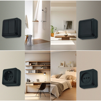 Vente populaire prise d'interrupteur mural électrique pas cher prix d'usine 250V interrupteurs muraux prises pour résidence