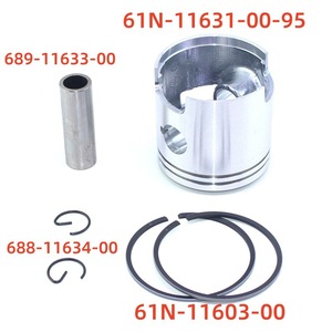 Piston Yamaha 2 temps 30 CV avec segments, axe et circlip pour moteur hors-bord, pièce de rechange 61N-11631-00-95 - Product Image 3