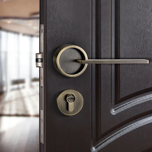 Poignée de porte à levier en alliage de zinc gris de style moderne Debao SSR, garantie 1 an, conception ambidextre, installation facile pour - Product Image 4