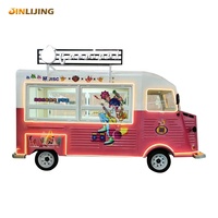 Jinlijing Op Maat Gemaakte Food Trailer Kar Fast Food Busje Ijs Burger Koffie Mobiele Elektrische Food Truck Met Volledige Keuken