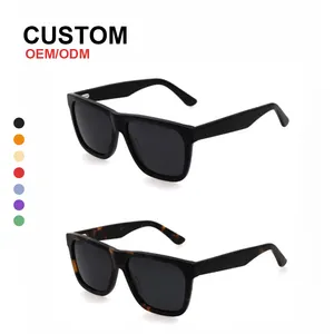 Классические квадратные солнцезащитные очки ручной работы с логотипом в стиле ретро