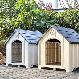 Cuccia per Cani di Grandi Dimensioni Personalizzata Moderna di Lusso da Esterno Gabbia in Plastica e Metallo con Pulizia Solida e Rimovibile Fantasia Animalier Stile Villa - Product Image 2