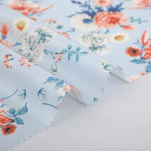 Screen Digital Printing Fabric 96% Polyester 4% Spandex High Spandex Stretch Satin Fabric