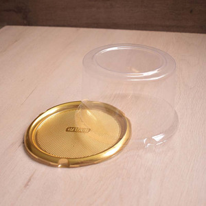Caja Redonda de Plástico para Pastel con Tapa de Domo, Muestra Gratis - Product Image 2