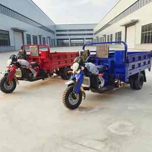 Tricycle agricole à trois roues >250cc, moto à essence avec side-car, benne ouverte motorisée - Product Image 5