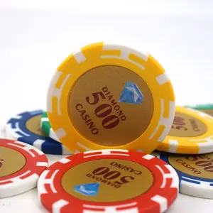 Composite RFID Diamond Sticker Chips 11g 15g High-end Anti-counterfeiting Trackable Electronic Poker Chips