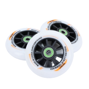 <span class=keywords><strong>Scarpe</strong></span> <span class=keywords><strong>da</strong></span> Pattinaggio Inline Ultra-Veloce Roselle Bianche con Ruote PU <span class=keywords><strong>da</strong></span> 90mm, Stile Francese Orientato alle Prestazioni, 6-8 Anni 6200 - Product Image 4