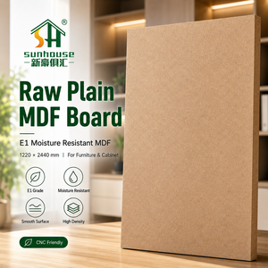 Panneau MDF E1 résistant à l'humidité 1220x2440mm, panneau de fibres à densité moyenne pour découpe CNC, fabrication de meubles et d'armoires - Product Image 2