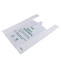 Petits sacs en plastique PET/PE transparents blancs, style gilet, pour emballage alimentaire, petit-déjeuner/à emporter, jetables – Fabrication nationale, vente en gros à prix avantageux