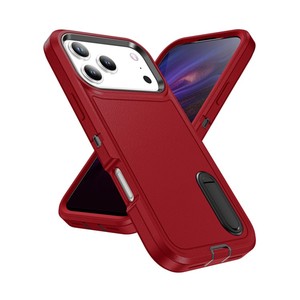 Usine en gros Triple-preuve Double Anti-chute Armure étui de téléphone portable avec support stable pour iPhone 11-17/Samsung/Google/<span class=keywords><strong>MOT</strong></span> G - Product Image 3