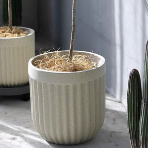 Grande jardinière en fibre <span class=keywords><strong>de</strong></span> verre avec logo personnalisé, décoration <span class=keywords><strong>de</strong></span> sol <span class=keywords><strong>de</strong></span> jardin, grands pots <span class=keywords><strong>de</strong></span> fleurs en béton - Product Image 2