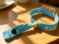 Bracelet RFID en tissu double tissage avec puce en bois 13,56 MHz NFC FM1108 FM 1K N-TAG213 pour accès VIP aux concerts et carnavals