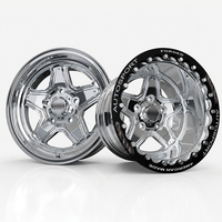 Jantes Beadlock personnalisées 2 pièces 15x3.5 15x4 15x10 15x12 6061 entièrement forgées 5x4.5 5x114.3 pour Mustang Falcon BA BF, jantes soudées