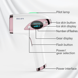 MLAY T4 Dispositivo Professionale per Epilazione IPL con Display LCD <span class=keywords><strong>Epilatore</strong></span> Laser Permanente per <span class=keywords><strong>Donne</strong></span> Zona Bikini Viso Corpo Uso Domestico UK/US - Product Image 2