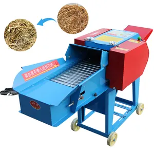 Farm machinery electric and diesel animal feed hay grass chopper and chaff cutter machine for animal