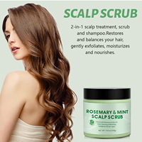 Ensemble de gommage pour cheveux au romarin crème hydratante hydratante à l'acide hyaluronique nourrissante et fortifiante soins capillaires