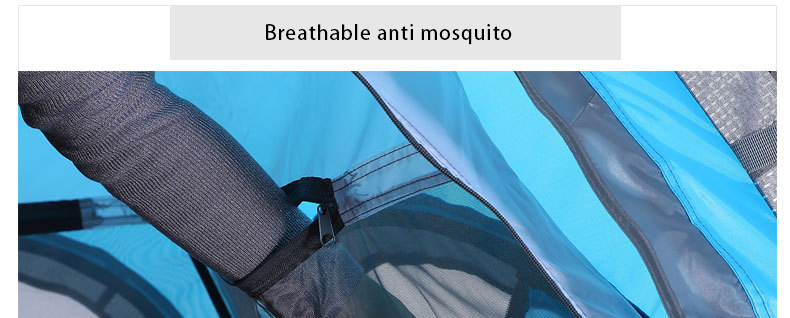 3 Persons Instant Open Outdoor Camping Tent Double Layer Waterproof 3 To 4 Persons