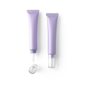 20g tubo di plastica opaco viola per la cura della pelle morbido imballaggio cosmetico sottovuoto testa pompa stampa 20ml capacità lucidalabbra rossetto - Product Image 5