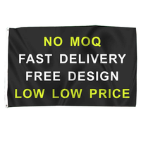 Drapeau de promotion 3x5 pieds à sublimation avec logo personnalisé, bannière publicitaire, drapeau extérieur volant, tout design, créez votre propre logo