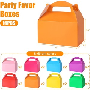 Caja de regalo con tapa a dos aguas de 16 piezas, ideal para refrigerios, dulces y juguetes infantiles. Personalizable según las necesidades - Product Image 2