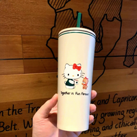 Termo con Diseño de Hello Kitty y Ventosa, Lindo y Colorido, Novedad 2025