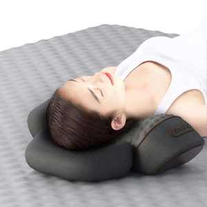 Oreiller cervical en mousse à mémoire de forme chauffant, fonction de vibration, fonction musicale, alimentation USB, taille personnalisable pour le massage du cou - Product Image 4