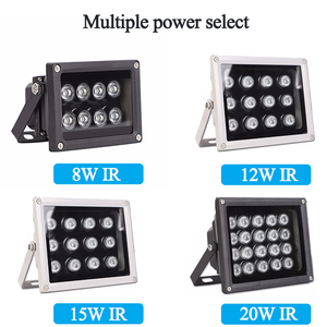 Luz de inundación LED de aluminio blanco IP65, lámpara auxiliar de vigilancia CCTV impermeable para cámara de matrícula de lote exterior de carretera - Product Image 2