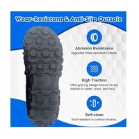 Bottes de pluie confortables et douces en néoprène imperméable pour hommes, hauteur genou, modèle YL3680, idéales pour la ferme