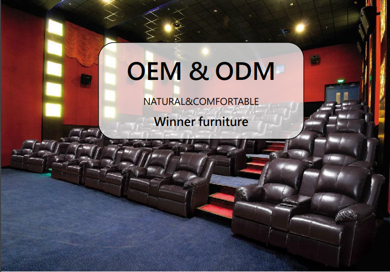 Recliner Cinema Seat Audience Classical Reclining Durable theater sofa lazy boy chair recliner