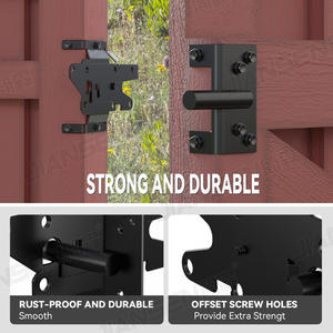 Stock local américain matériel de porte de clôture <span class=keywords><strong>en</strong></span> fer <span class=keywords><strong>autobloquant</strong></span> loquet de porte de clôture <span class=keywords><strong>en</strong></span> PVC de ferme pour porte de jardin - Product Image 5