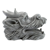 Extensions de gouttière en résine polymère Shunxu, tête de dragon décorative antique