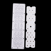 Optique de luminaire routier sur mesure 270x75mm 28 LED avec lentille optique PC 130 degrés, fabrication directe usine OEM ODM