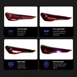 Conjunto de Luces Traseras LED para BMW Serie 4 M4 2021-2023 con Luces de Conducción LED de 12V, Luz de Freno Trasera Roja, Luz de Señal Dinámica - Product Image 6