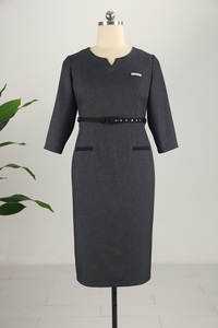 Women Clothing Single Dress With Plain Color for Offices Lady Women Dress - Product Image 4