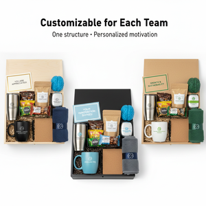 Kit de récompense personnalisé pour employés avec logo, coffret cadeau, vêtements, articles de boisson et cartes de reconnaissance pour les programmes RH - Product Image 4