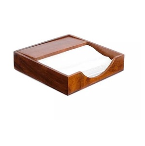 Luxury Modern Handmade Wooden Napkin Holder Customizable Color Logo Great for <b>Small</b> <b>Tables</b> Dining Areas Home Decor - Product Image 1