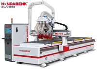 Routeur CNC à chargement et déchargement automatiques HONDABENK, commande Syntec, broche haute vitesse 3 axes, servomoteur 4x6KW, pompe de boîte de vitesses, pour usine