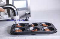 Machine à garnir de gâteaux semi-automatique électrique commerciale pour pain, chocolat, confiture, beignets, crème au beurre, pâtisserie, gelée, gel, shampoing