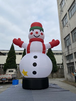 Bonhomme de neige gonflable géant de Noël Bonhomme de neige gonflable pour la décoration extérieure de Noël