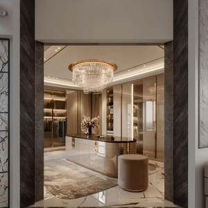 Organisateur de placard suspendu moderne à 5 niveaux, durable, portable, sacs de rangement non tissés, montage facile, gain de place pour la chambre à coucher - Vente en gros - Product Image 1