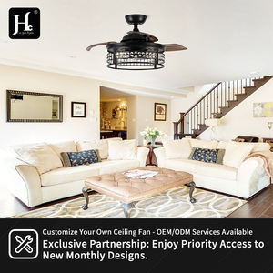 Ventilador de Techo LED Silencioso de 42 Pulgadas con Luces, Ventilador de Techo con Motor de CC, Cuerpo de Metal, Ventiladores de Techo LED para Interiores - Product Image 5