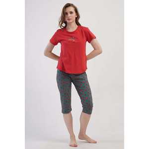 Ensemble soutien-gorge et culotte ovale à manches courtes et col rond pour femme - Product Image 2