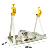 Hamac de bureau pour chat, multi-usages, à suspendre, sans outils, protection en silicone, haute résistance, pour chats domestiques