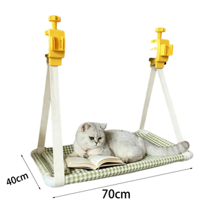 <span class=keywords><strong>Amaca</strong></span> per Gatti da Scrivania Multiuso, Senza Necessità di Attrezzi, Protezione in Silicone, Alta Capacità di Carico, per Gatti Domestici - Product Image 6