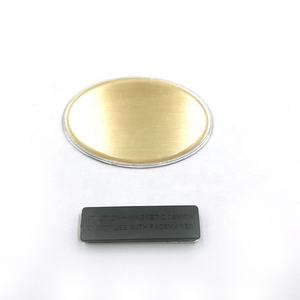 Badge nominatif vierge imprimable en plastique et métal, transparent, argenté et blanc, 3x1 pouce et 3x1,5 pouce, <span class=keywords><strong>avec</strong></span> aimant et épingle - Product Image 3