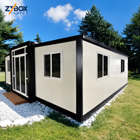 Maison conteneur modulaire préfabriquée personnalisée, étanche, extensible, 2 ou 3 chambres, mobile, 20 pieds, 40 pieds